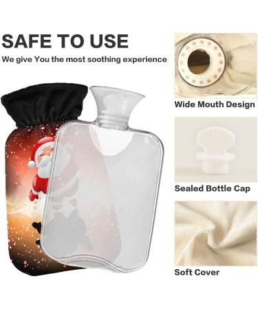 Soft Santa Claus Hot Water Bottle with Cover - Warm 2L for Winter Comfort | Ideal for Bed Hand Neck & Shoulders - Buy Online on GoSupps.com