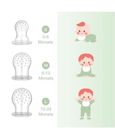 Zarok BPA-Free Fruit Sucker for Babies | Baby Dental Aid & Bite Ring | 2 Pieces Blue/Orange | Safe Baby Accessories for 3 Months+ - Buy Online on GoSupps.com