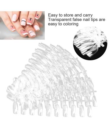 200pcs False Nail Tips - Transparent Nail Art Display Accessories for Practice | Perfect for Nail Polish Techniques - Buy Online on GoSupps.com