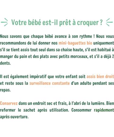  Good Go t GOOD TASTE - Mini Cheese and Rosemary Baguettes - Breadstick-Style Biscuits for Babies - From 12 Months - Resealable Bag - 70g - Buy Online on GoSupps.com