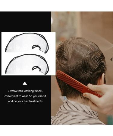 HEALLILY Hair Shampoo Funnel Set - 2pcs Hair Washing Tool for Elderly & Home Salon - Black Hair Dye Cape & Rinse Funnel - Buy Online on GoSupps.com