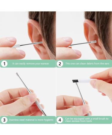 7-in-1 Stainless Steel Ear Cleaner Set Safe & Effective Ear Wax Remover Tools for Adults & Children with Protective Case - Buy Online on GoSupps.com