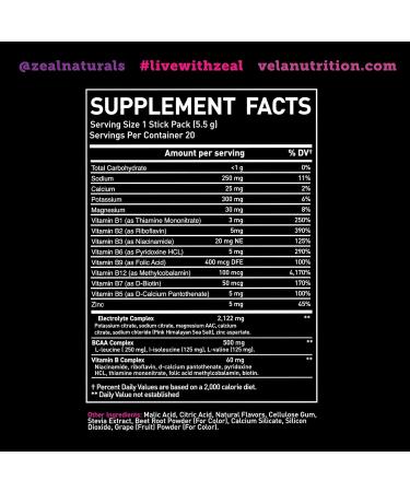 Enhanced Electrolyte Powder Stick Packs (Black Cherry | 20 Packets) w/ 0 Sugar +BCAAs +B-Vitamins Electrolyte Supplement w Potassium Zinc & Magnesium for Hydration - Keto Electrolytes - Buy Online on GoSupps.com