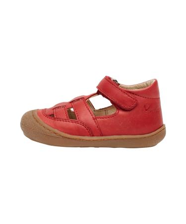 Naturino WAD-Leather Closed-Toe Shoes 6 UK Child Red