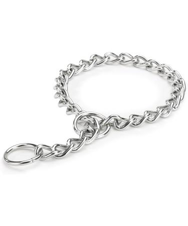 JYHY Stainless Steel P Chock Metal Chain Dog Necklace Collars Walking Training Pet Supplies for Small Medium Large Dogs Sliver 40cm 2.5mm*40cm Sliver - Buy Online on GoSupps.com