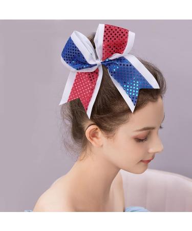 12pcs American Flag Cheer Bows - Oaoleer 4th of July Independence Day Hair Accessories for Girls, Teens, Women - Buy Online on GoSupps.com