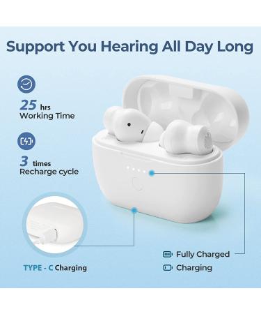 Maihear 2-in-1 Bluetooth Hearing Aids for Seniors - Digital Sound Amplifiers with Noise Cancelling Technology | Rechargeable & APP Controlled | 1 Pair X808-w - Buy Online on GoSupps.com