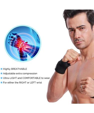 Wrist Brace 1 Pair Wrist Strap Right Hand and Left Hand Wrist Band Strength Training Suitable for protecting and relieving wr - Buy Online on GoSupps.com