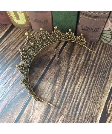 Shop Lurrose Bride Crown Tiara - Rhinestone Headband for Weddings & Parties | Silver & Blue Hair Decoration - Buy Online on GoSupps.com