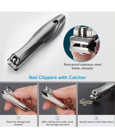 Seniors Thick Toenail Clippers for Ingrown Nails - Surgical Grade Stainless Steel Trimmer Nipper - Red - Buy Online on GoSupps.com