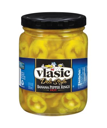 Vlasic Deli Style Hot Banana Peppers - Keto-Friendly, 6 Jars (12 FL OZ) - Buy Online on GoSupps.com