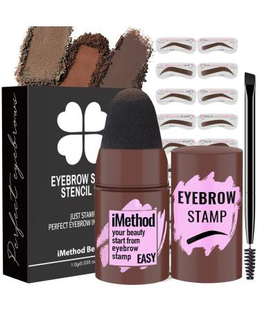 iMethod Eyebrow Stamp and Eyebrow Stencil Kit - Eyebrow Stamp and Shaping Kit for Perfect Brow  Eye Brow Shaping Kit  Long-lasting  Light Brown 05 Light Brown - Buy Online on GoSupps.com