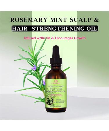 Organic Rosemary Hair Oil - Natural Essential Oil for Healthy Hair & Scalp Care - 30ml - Buy Online on GoSupps.com