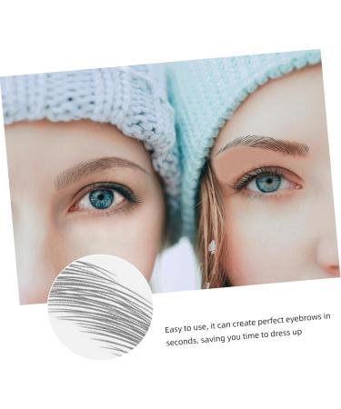 DRESSOOS 9 Sheets Imitation Eco Eyebrow Sticker Stickers Imitation Eyebrow Tattoos False Eyebrows Cosmetics 1 count (Pack of 1) Black - Buy Online on GoSupps.com