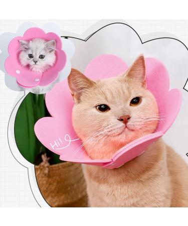 2 Piece Adjustable Cat Collar & Neck Rope - Post-Surgery Recovery Cone for Puppies & Small Dogs (Pink L) | A-Rosa International Shipping - Buy Online on GoSupps.com