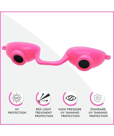 EVO FLEX Sunnies - UV Protection Tanning Bed Goggles 4 Pack (Pink) | FDA Compliant - Buy Online on GoSupps.com