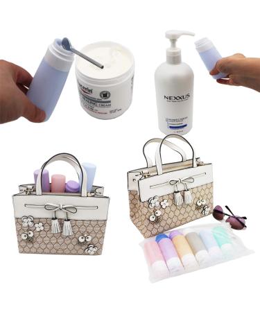 10-Pack Travel Bottles Set - 3oz Leakproof Silicone Containers | TSA Approved Toiletry Bottles for Shampoo, Lotion, Soap - Multicolor - Buy Online on GoSupps.com
