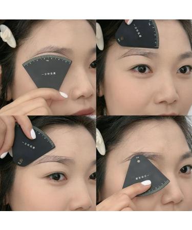  Buerfu Eyebrow Mapping Tool Eyebrow Stencil Ruler for Shaping Measuring and Shaping Tool Precision Guide Stencil for Women and Beginners Home Use - Buy Online on GoSupps.com