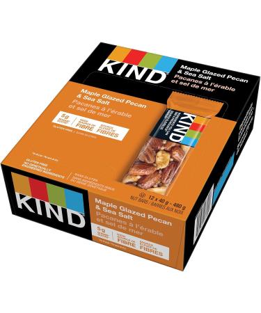 KIND Fruit & Nut Bars Maple Glazed Pecan and Sea Salt Gluten Free Low Sugar 72 Count Maple Glazed Pecans & Sea Salt - Buy Online on GoSupps.com