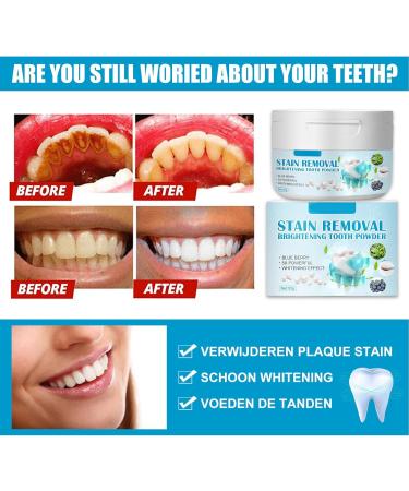 Blueberry Baking Powder for Tooth Care | Refreshing Mouth Solution for Yellow Teeth Smokers & Coffee Drinkers - Buy Online on GoSupps.com