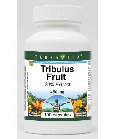 Tribulus Fruit 20% - 450 mg (100 Capsules ZIN: 521892) - 3 Pack
