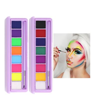 Face body painting oil body painting facial color body -colored face body paint oil safe make -up pallet make -up color face painting set for children adults halloween party color play 01