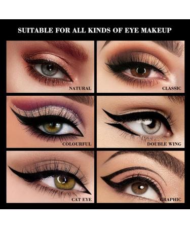 Waterproof Eyeliner Dual Head Smudge-Proof Makeup Tool for Eyes Eyeliner Stamp Tool for Stage Performance Dating Shopping Outgoing Pochy - Buy Online on GoSupps.com