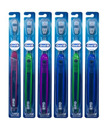 Oral-B Indicator Flat Trim Toothbrush 30 Soft (Colors Vary) -Pack of 6