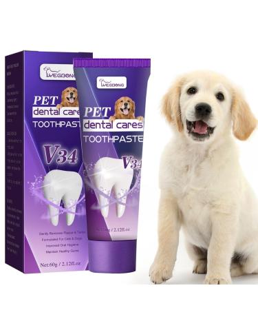 Puppy Toothpaste | Freshens Breath Pet Toothpaste | Safe & Effective Cat Oral Care Toothpaste for Dogs & Pets
