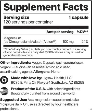 Jigsaw Health Bundle | Adrenal Cocktail 60 Servings (Jar) and MagPure Malate 120 Capsules - Buy Online on GoSupps.com