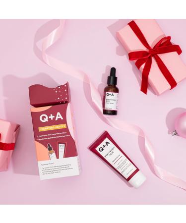 Q+A Hydrating Heroes Skincare Gift Set Contains Hyaluronic Acid Facial Serum 30ml Hyaluronic Acid Daily Moisturizer 75ml Natural Hydration for All Skin Types Softens & Plumps for Radiant Glow Hydrating Heroes Giftset - Buy Online on GoSupps.com