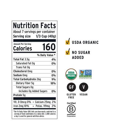 purely elizabeth Organic Superfood Oats with Amaranth, Quinoa Flakes, Flax Seeds, Chia Seeds - Gluten-Free, Non-GMO - 10oz (3 Ct.) Pack - Buy Online on GoSupps.com