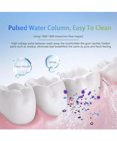 Water Dental Flosser - Cordless Teeth Irrigator with 3 Modes IPX7 Waterproof Rechargeable & Portable for Braces & Bridges Care - Buy Online on GoSupps.com