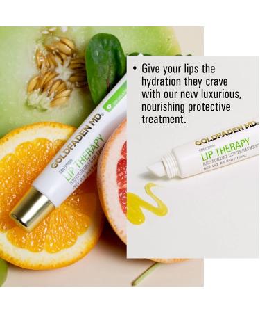 Goldfaden MD Lip Therapy | Restoring Lip Treatment | w/Peptides Hyaluronic Acid Fruit Berry Wax Borage Oil Rose Hip Oil & Vitamin E | Nourishes Hydrates & Plumps Appearance 0.5 ? oz / 15 mL 0.5 Fl Oz (Pack of 1) - Buy Online on GoSupps.com