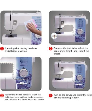 LED Sewing Machine Light Strip with Touch Dimmer & USB Adapter - 18 Light 6500K Cold White - 1 Pack - Buy Online on GoSupps.com