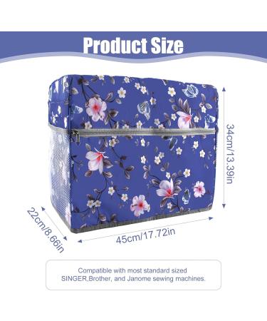 Sewing Machine Cover with Storage Pockets,Dust Cover for Sewing Machine,Protective Quilted Dust Cover,Sewing Machine Dust Cover Compatible with Most Standard Singer & Brother Sewing Machines - Buy Online on GoSupps.com
