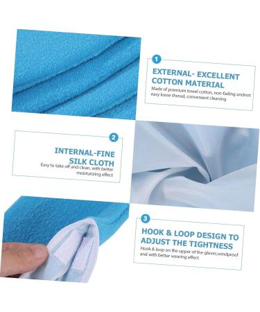 Gatuida Set de Soins Paraffine Mains et Chaussettes Thermiques Coton pour Bain de Cire Protection Chaleur et Hydratation Peau Usage Salon ou Domicile Bleu Fonc  - Buy Online on GoSupps.com