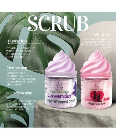 Lavender Whipped Sugar Scrub Soap 5 oz - Luxurious Exfoliating Body Care for Radiant Skin | Shop Internationally - Buy Online on GoSupps.com