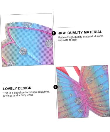Alasum 6 Pcs 1 Set costume props accesorios para fairy costume wings stylish fairy stick child make up Purplex2pcs 31x20x1cmx2pcs - Buy Online on GoSupps.com
