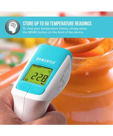 HoMedics No Contact Infrared Thermometer - Instant Temperature Reader with Fever Alarm - Buy Online on GoSupps.com