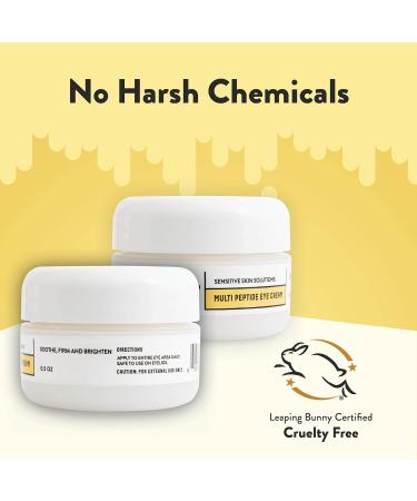 ECZEMA HONEY Multi Peptide Eye Cream & 15% Vitamin C + Ferulic Acid Serum - Bundle for Sensitive & Dry Skin - Cruelty Free - Buy Online on GoSupps.com