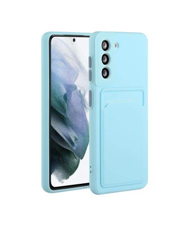 Tivenfezk Nadoli Silicone case for Samsung Galaxy A34 5G Ultra thin shockproof scratch -resistant Wallet soft TPU protective cover Mobile phone case with credit card holder Samsung Galaxy A34 5G blue