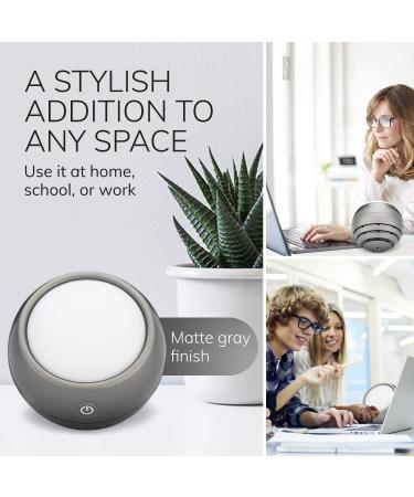 Circadian Optics Light Therapy Lamp - UV-Free LED Happy Mood Lamps 10,000 Lux - Light Grey - Buy Online on GoSupps.com