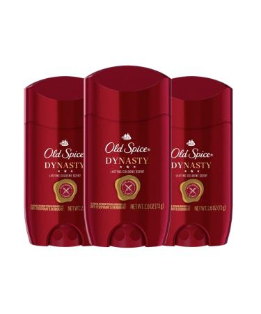 Old Spice Anti-perspirant Deodorant for Men, Dynasty Cologne Scent, 48 Hour Protection, 2.6 Oz, Pack Of 3 Dynasty, Pack of 3