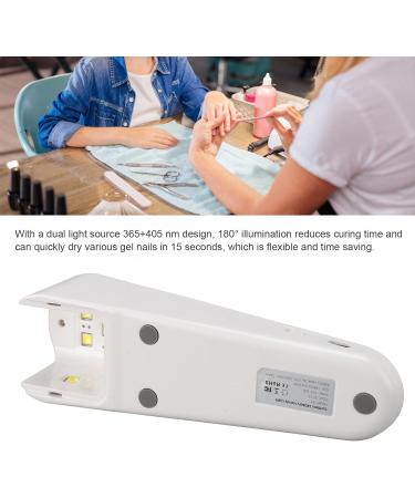 Small Nail Lamp 8W Portable 365+405nm Handheld Nail Lamp for Home Single Nail Care (White) - Buy Online on GoSupps.com