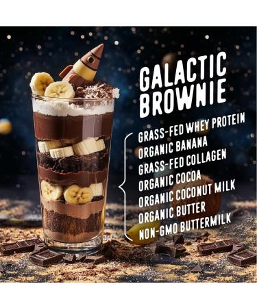 FlavCity All-In-One Protein Smoothie for Kids - Galactic Brownie | Grass-Fed Whey Protein 15g Protein & 5g Collagen Gluten-Free Non-GMO - 15 Servings - Buy Online on GoSupps.com