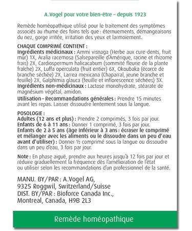 A.Vogel Pollinosan Tablets 120 ct - Natural Allergy Relief Formula - Buy Online on GoSupps.com