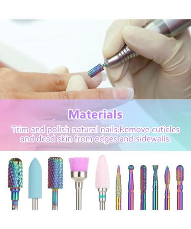 11 Pcs Nail Drill Bits 3/32 Inch Drill Bit Set Nails for Acrylic Professional Diamond Carbide Drill Bits for Nails Cuticle Nail Gel Polish Remover Tool for Nail Drill Efile Manicure Pedicure - Buy Online on GoSupps.com