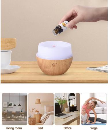 CCKeyin 120ml Portable Essential Oil Diffuser - Ultrasonic Humidifier with 7 Color-Changing LED Lights | Waterless Aromatherapy for Home & Travel - Buy Online on GoSupps.com