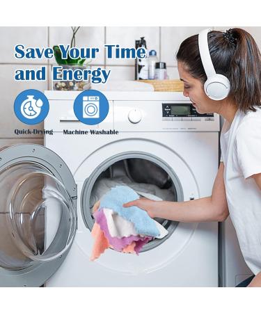 Orighty 24-Pack Reusable Makeup Remover Cloths | Soft Coral Fleece Microfiber | Washable Makeup Removal Cleansing Towels for Face, Eye, Lips | 7x7 inch - Buy Online on GoSupps.com